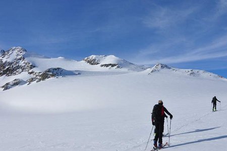 Rechter Fernerkogel/Schuchtkogel (3300m/3400 m) vom Pitztaler Gletscher